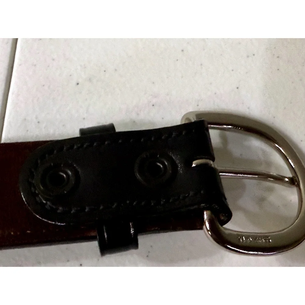 Galco Gunleather COP Series Black Leather Duty Belt CSB7 40B Silver Buckle 40‎
